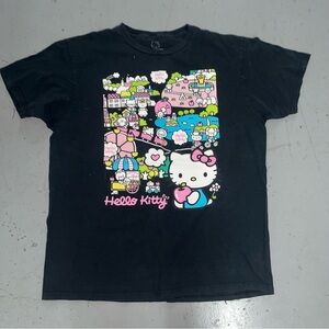 Bioworld Black Hello Kitty Kids T-Shirt